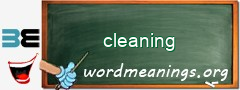 WordMeaning blackboard for cleaning